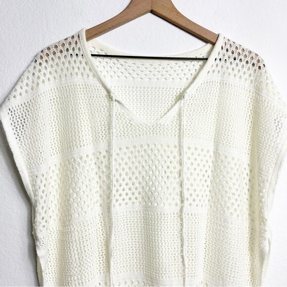 CUPSHE SWIMMING COVERUP CREAM WHITE WOMEN MEDIUM BRAND NEW WITH TAGS - Picture 5 of 9